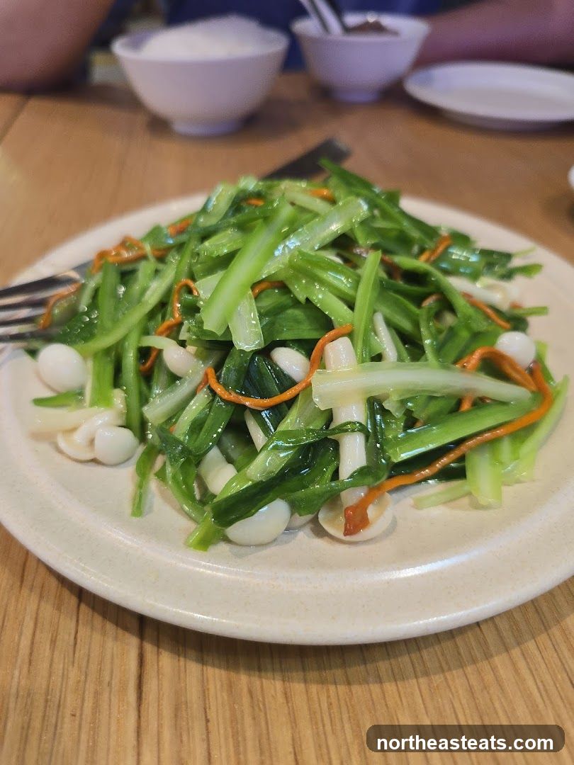Stir-fried Vegetables with Mushrooms