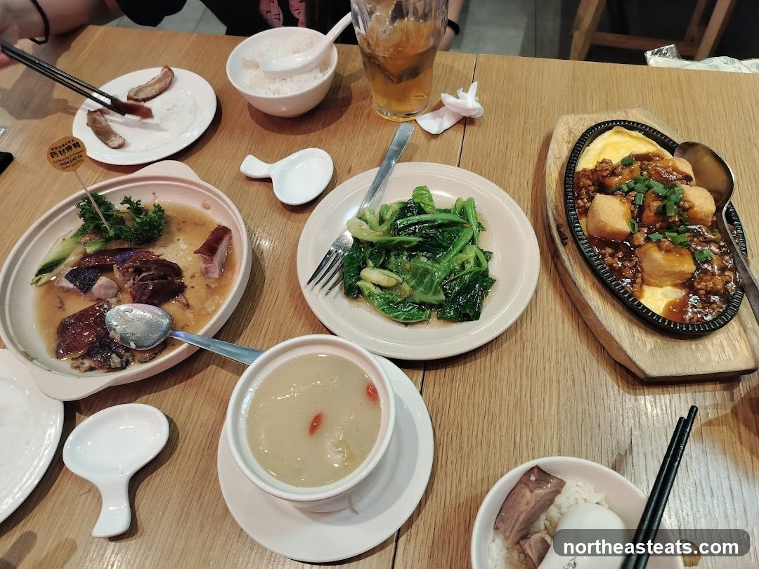 Table with Chinese Food