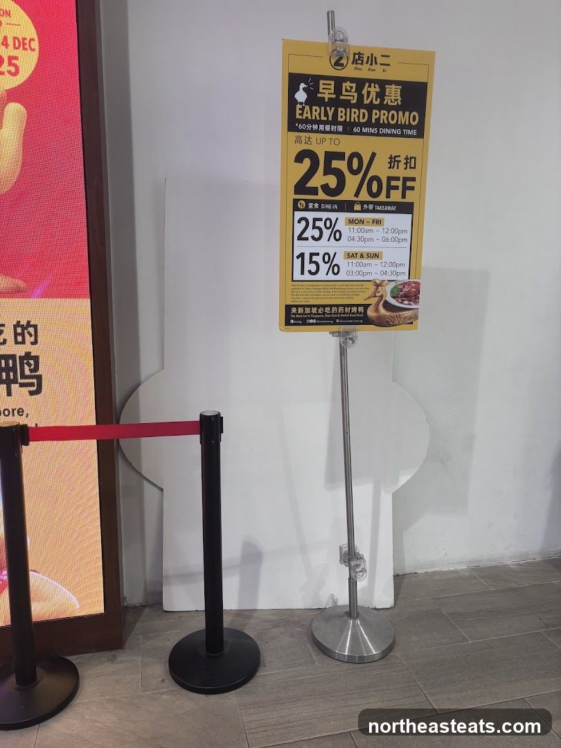 Early Bird Promo Sign