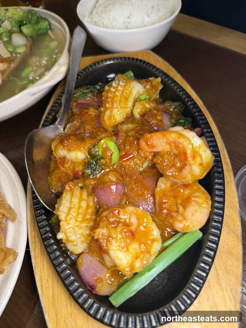 Sizzling Seafood Dish