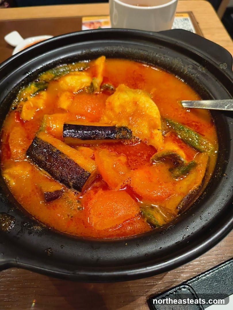 Curry with Vegetables and Fish
