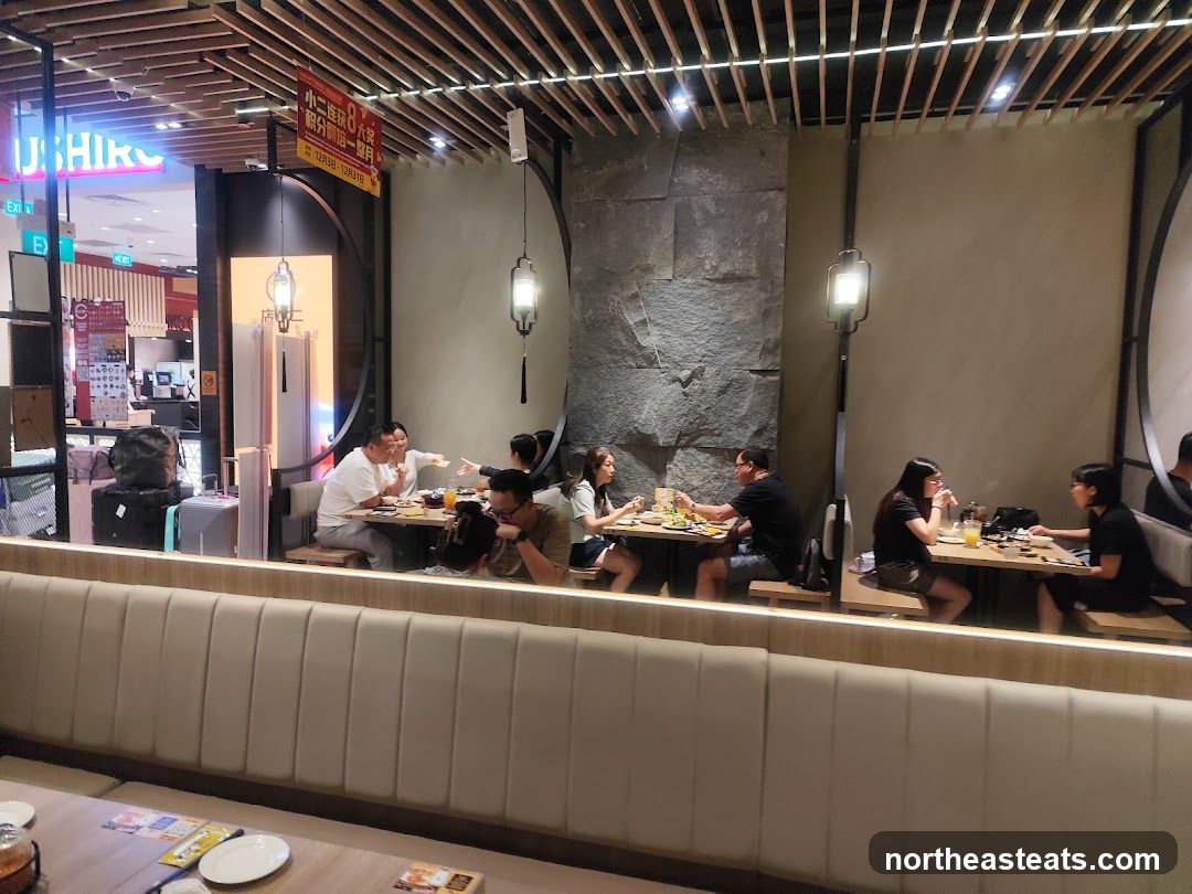Diners at Ushiko Restaurant