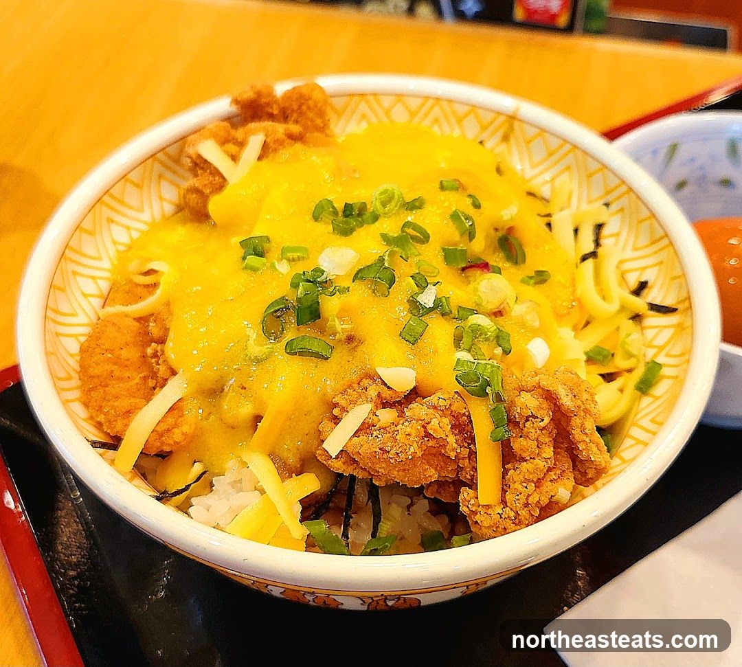 Chicken Katsu Donburi with Cheese Sauce