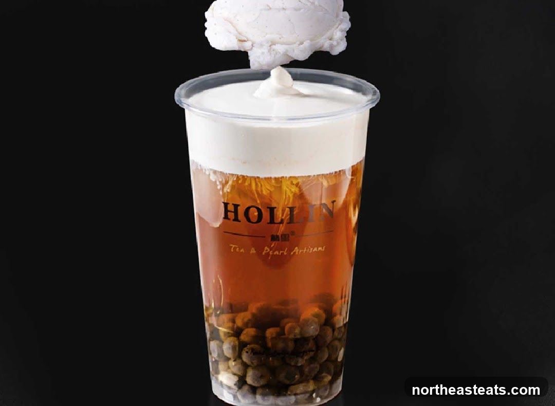 Cream Cheese Tea with Ice Cream