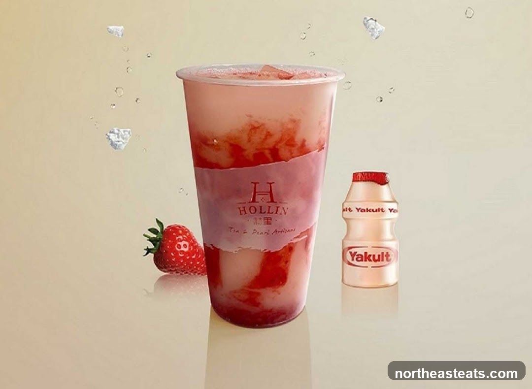 Strawberry Yakult Drink