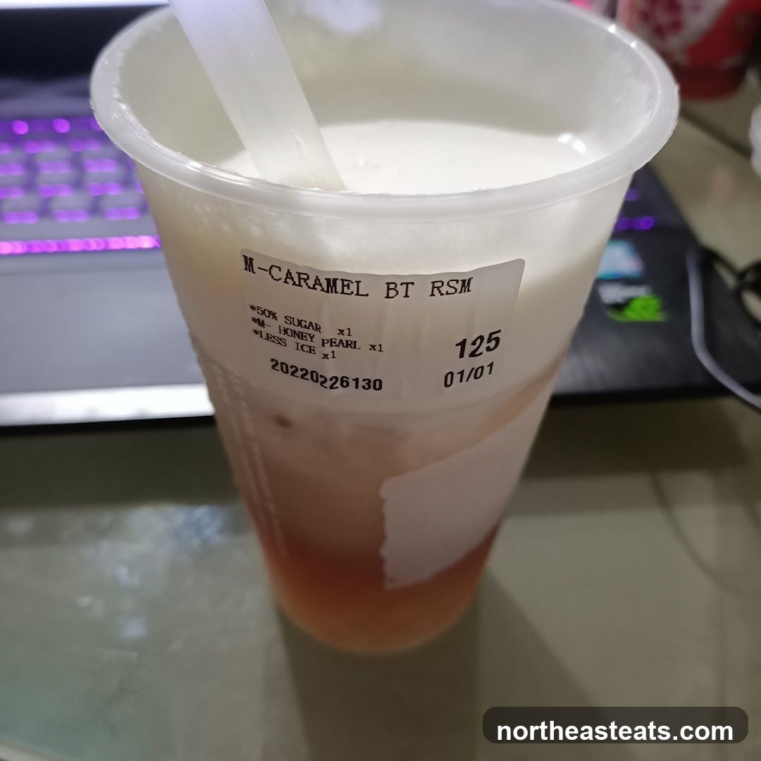 Caramel Drink with Honey Pearl