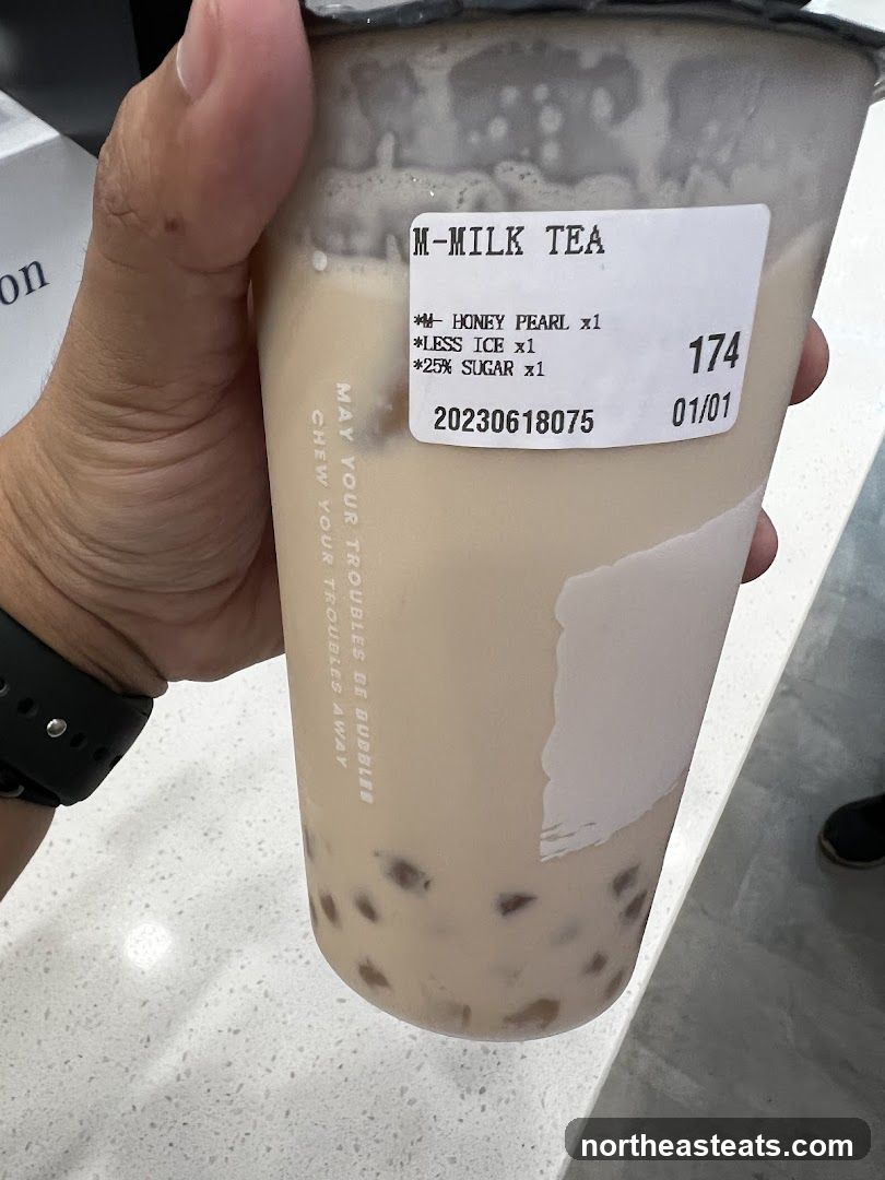 M-Milk Tea with Honey Pearl