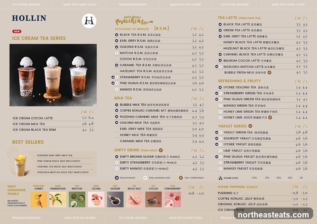 HOLLIN Menu