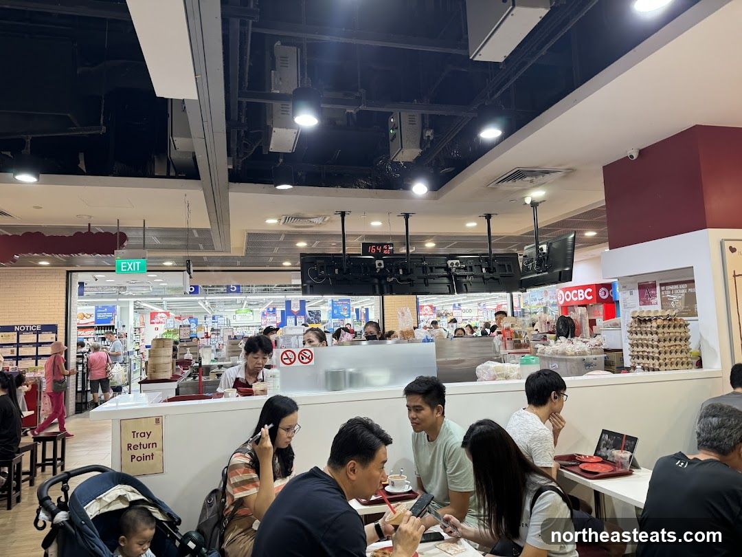 Diners at a Food Stall