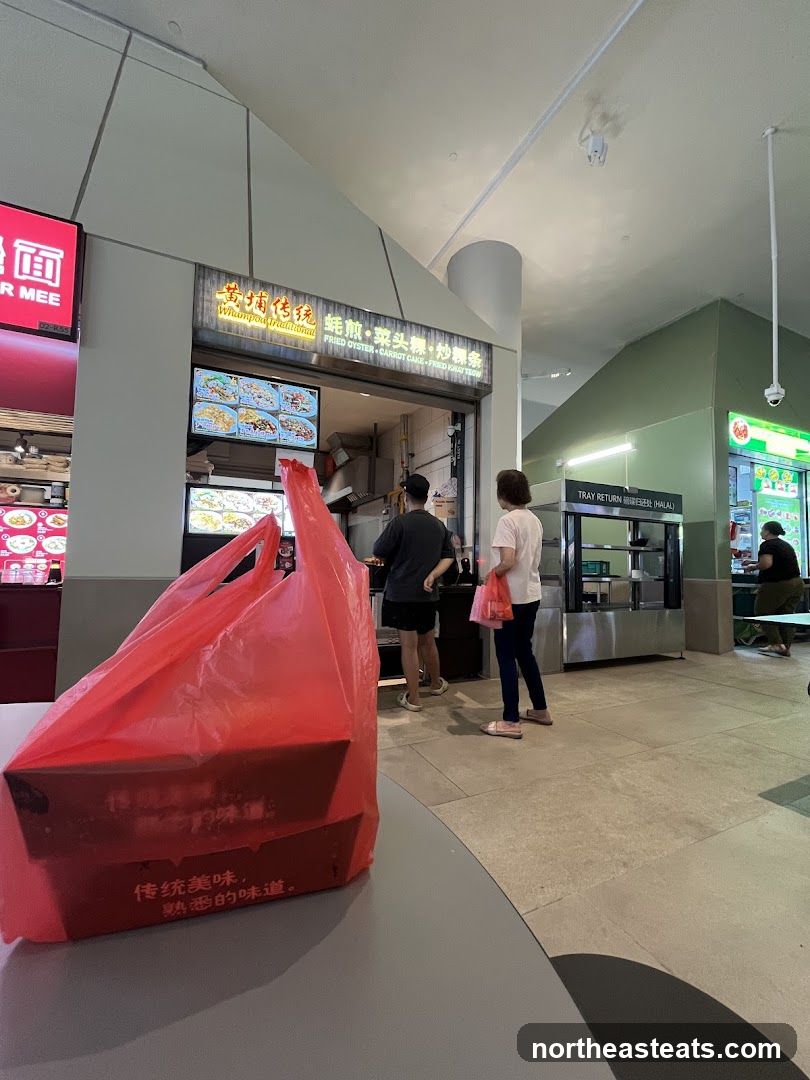 Food Stall with Takeaway Bags