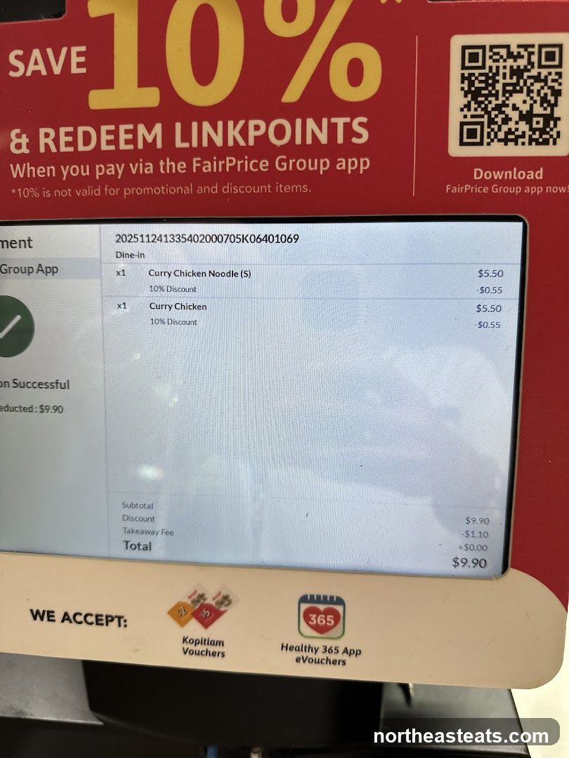 FairPrice Group App Receipt