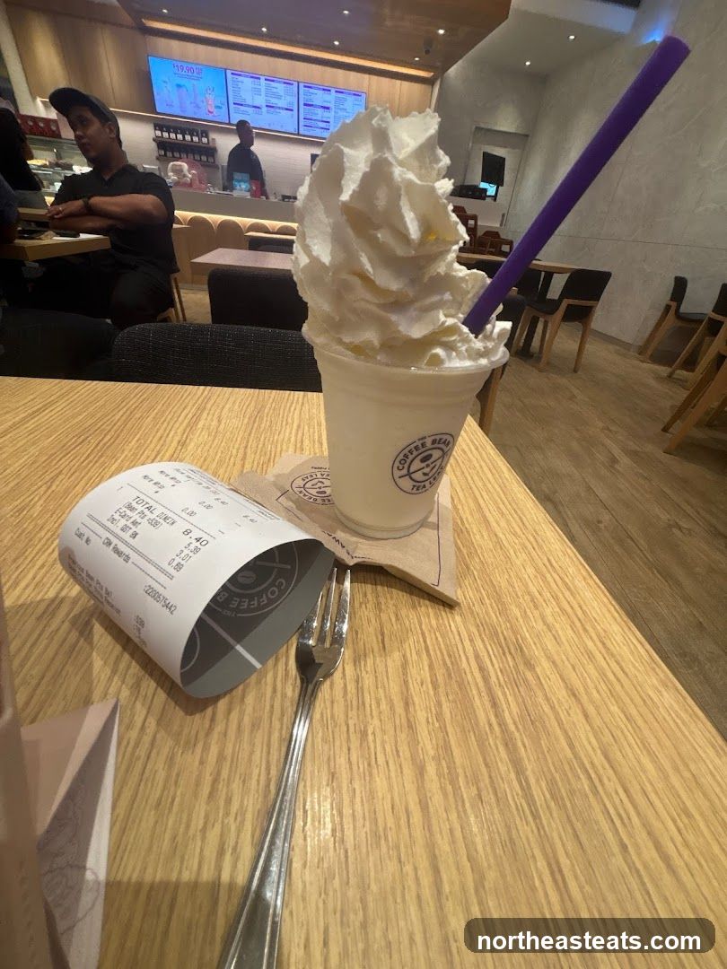 Coffee Drink and Receipt
