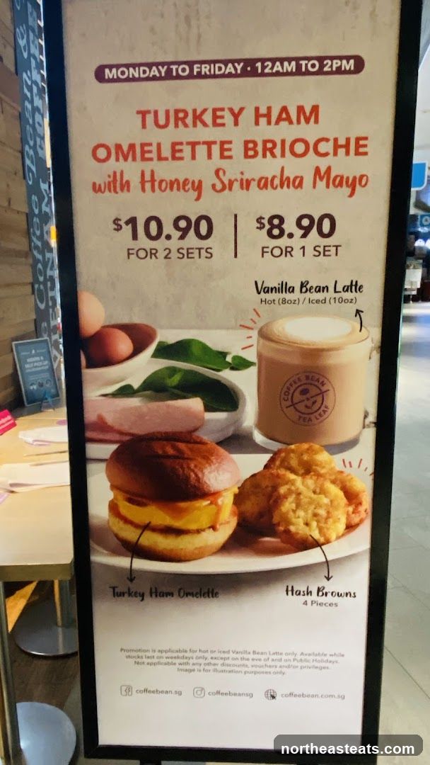 Turkey Ham Omelette Brioche Promotion
