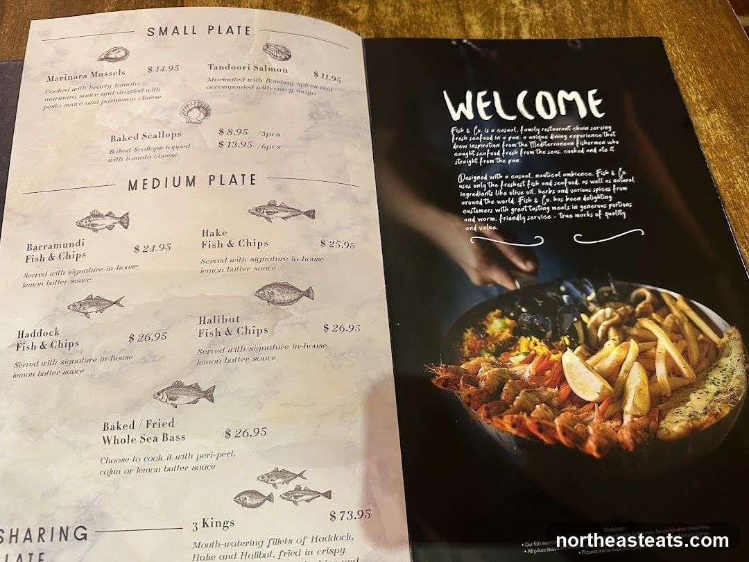 Fish & Co. Menu