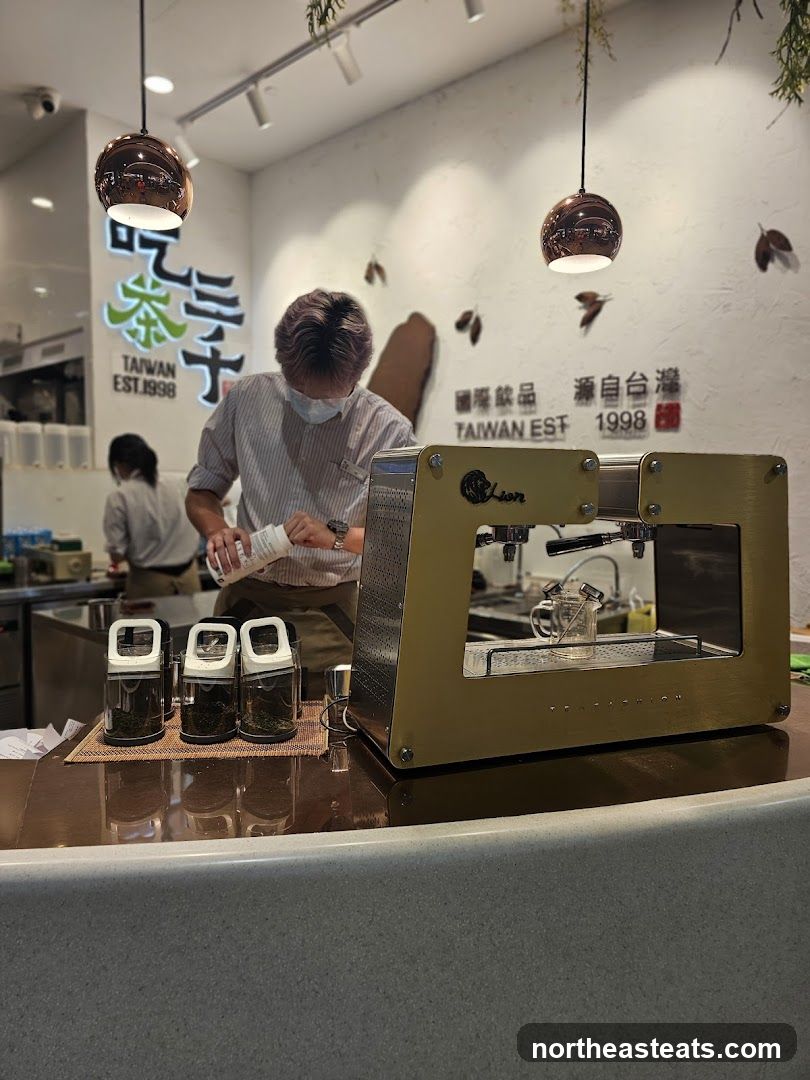 Tea shop interior