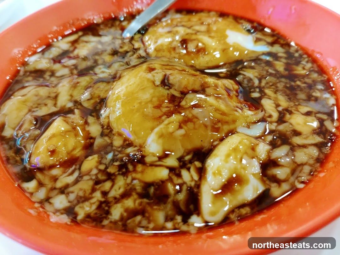 Bowl of Braised Eggs and Tofu