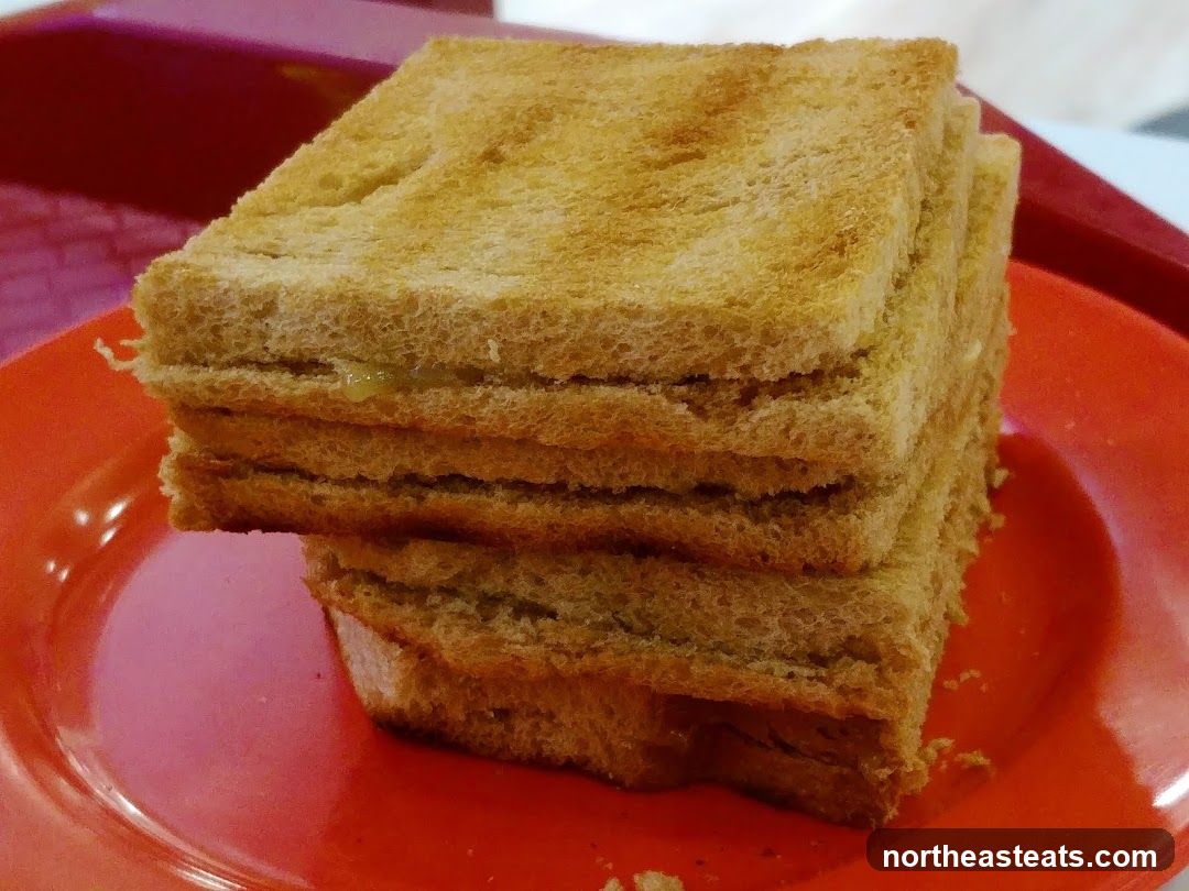 Toast with filling