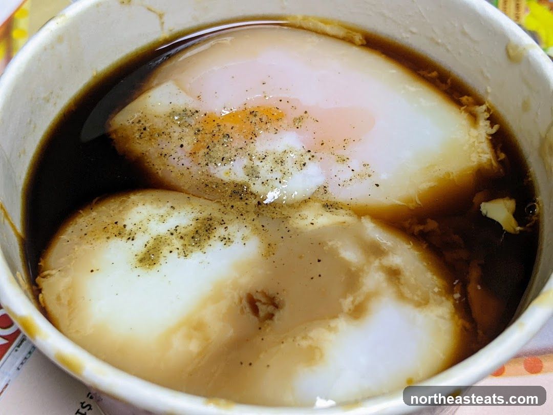 Poached Eggs in Broth