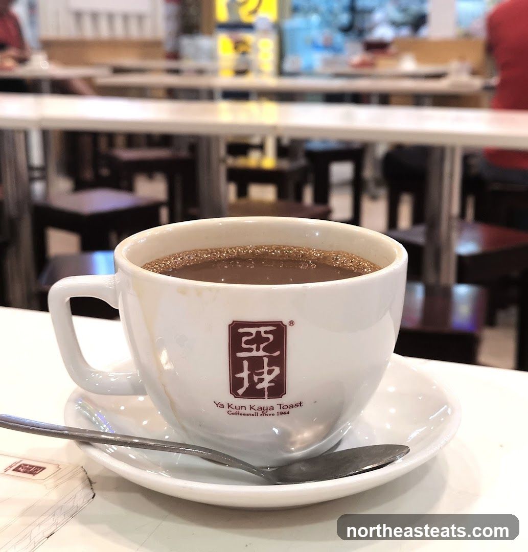 Hot Chocolate at Ya Kun Kaya Toast