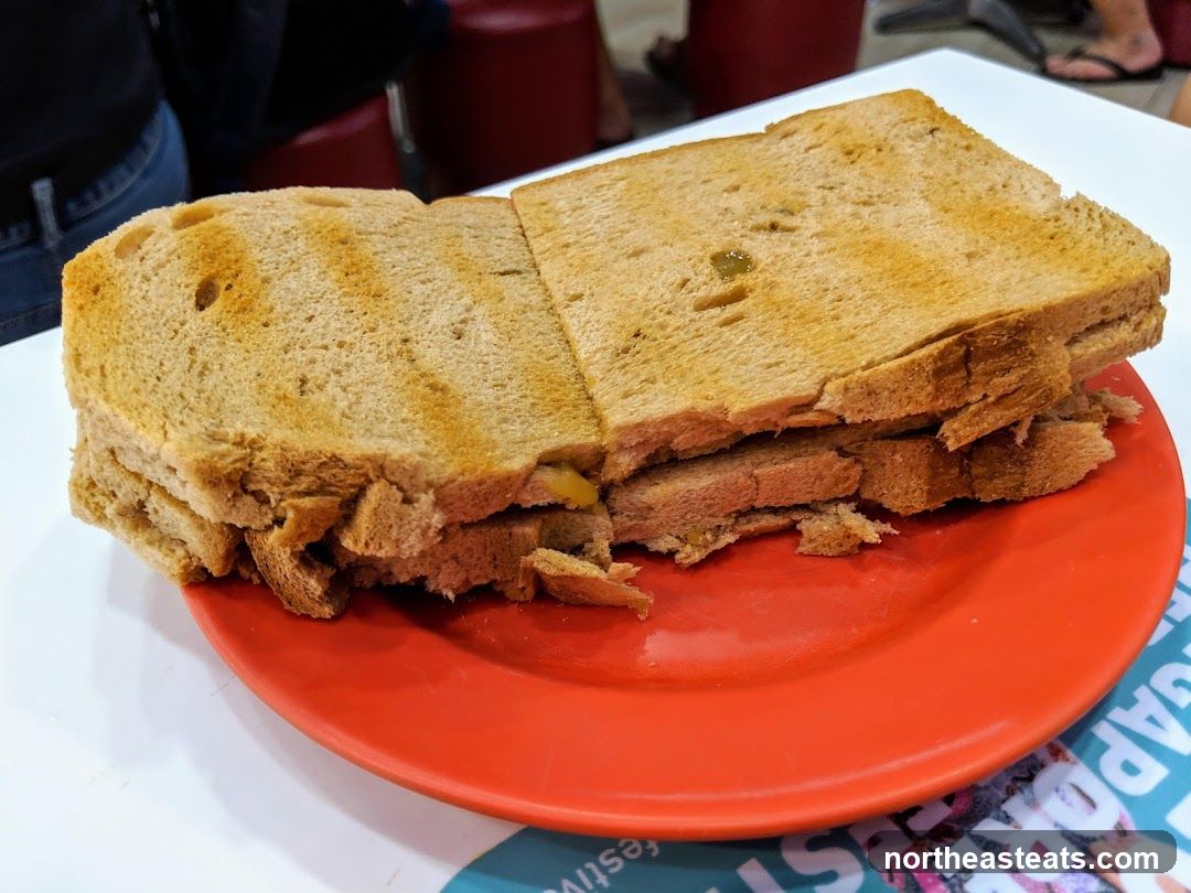 Toast with filling