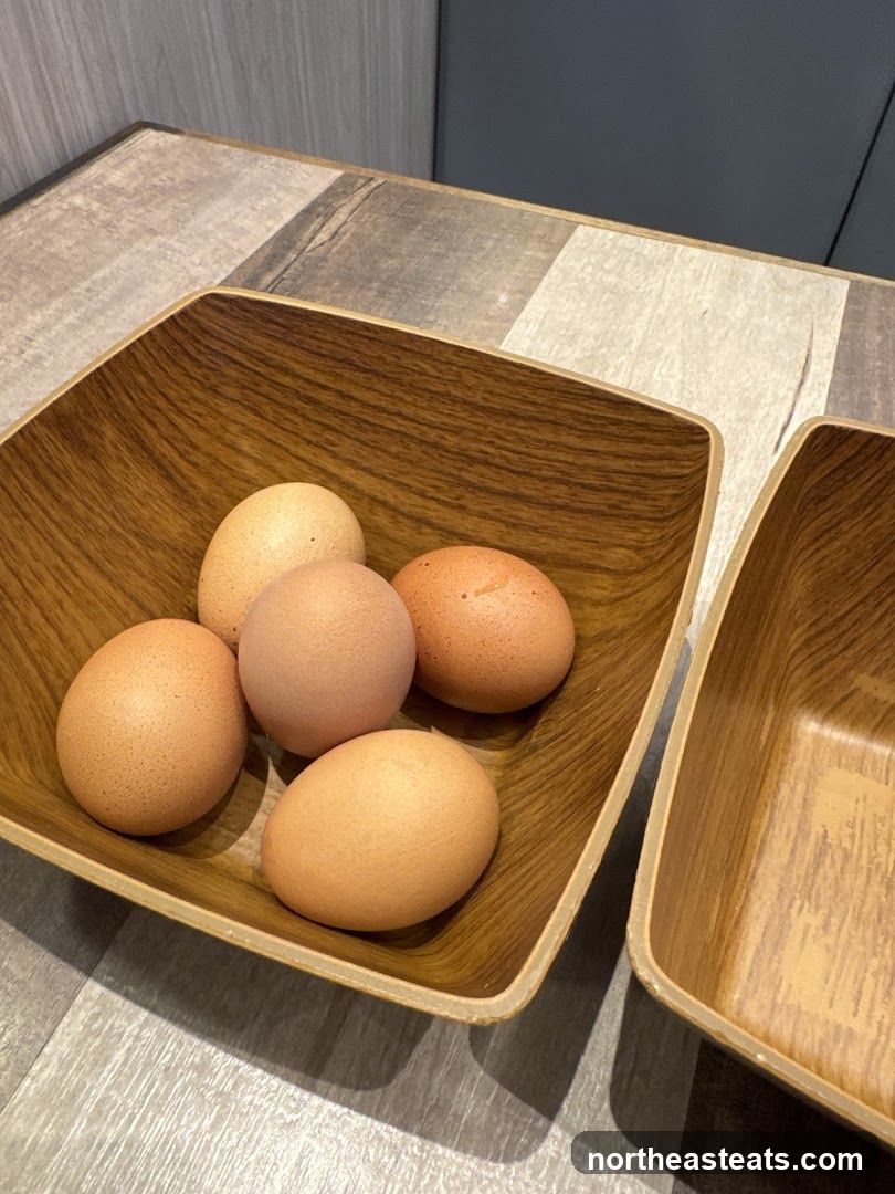 Eggs in a bowl