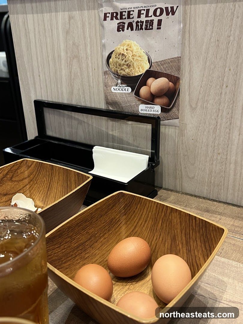 Free Flow Noodles and Eggs