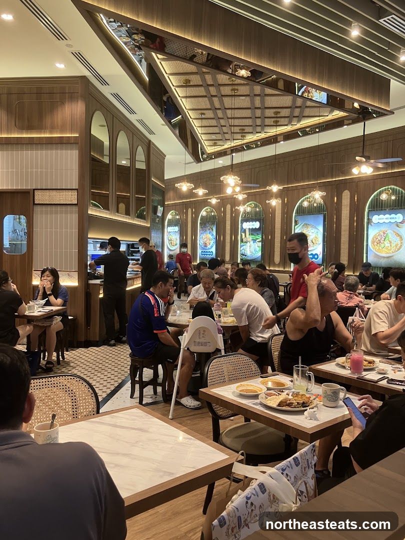 Restaurant Interior with Diners