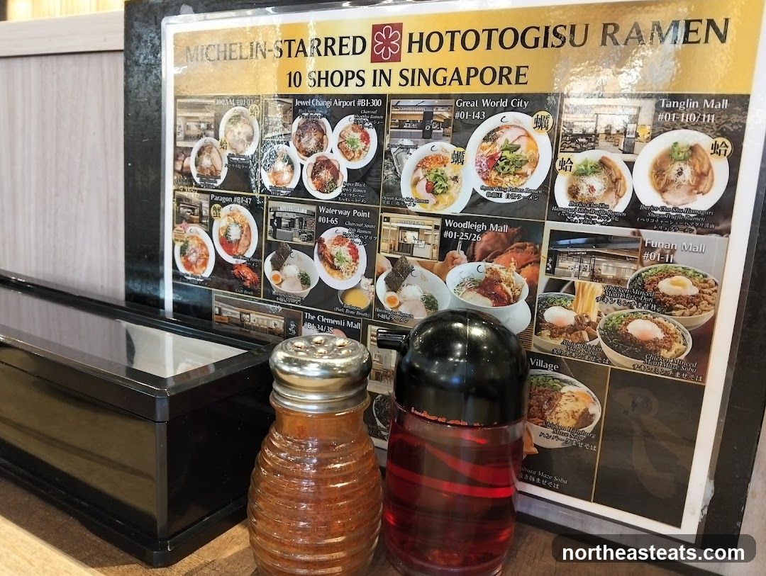 Hototogisu Ramen Menu Display
