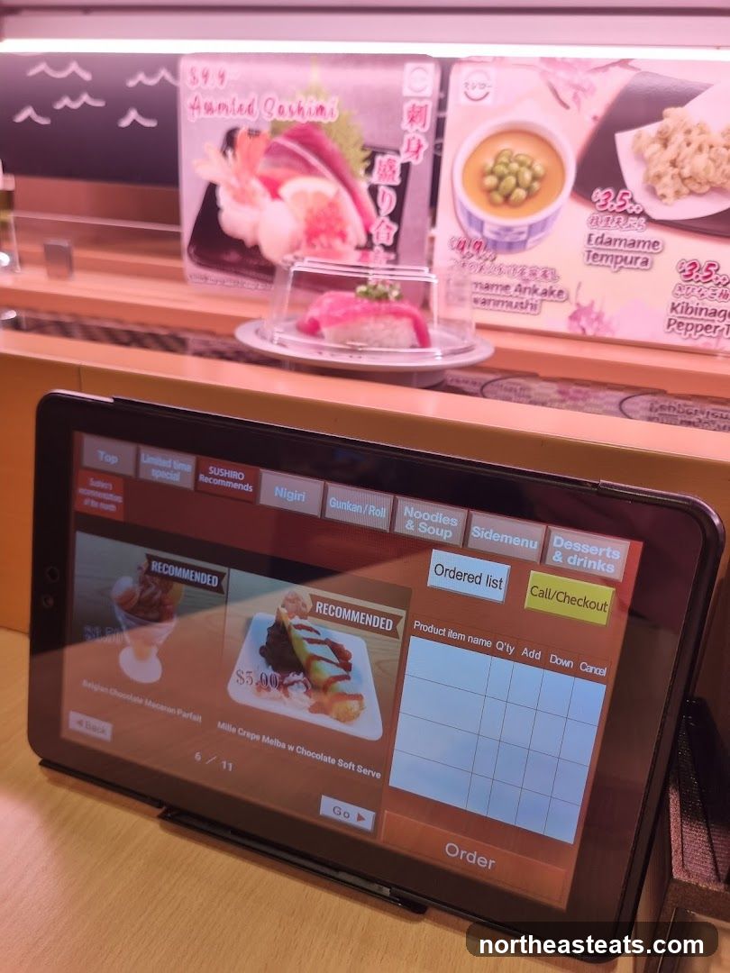 Sushi Restaurant Tablet Menu