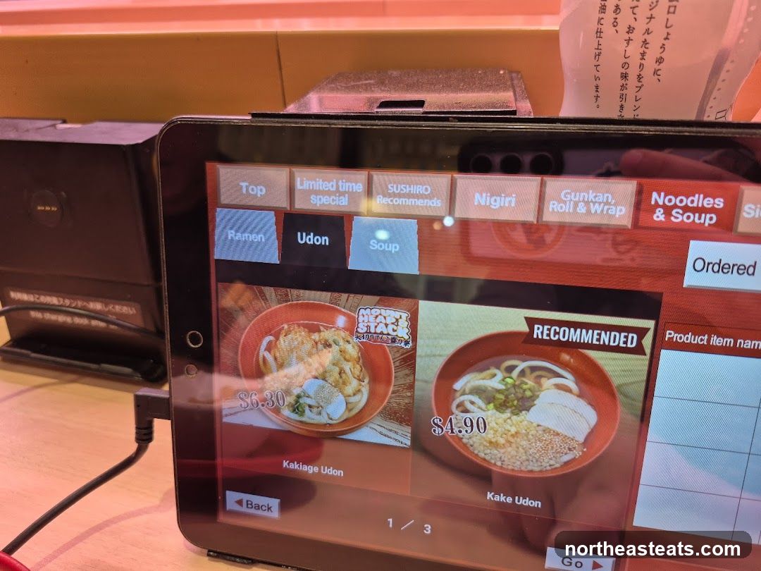 Noodles & Soup Menu