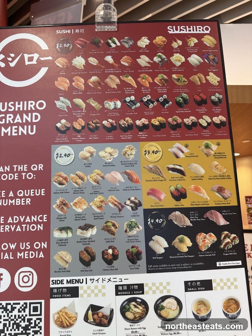 SUSHIRO GRAND MENU