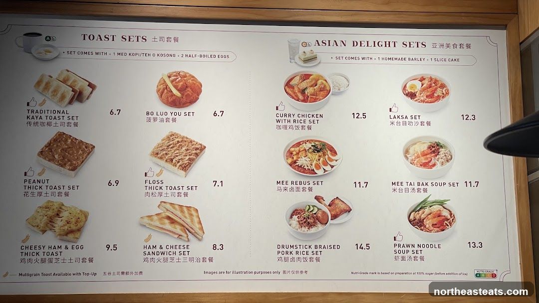 Toast Sets and Asian Delight Sets