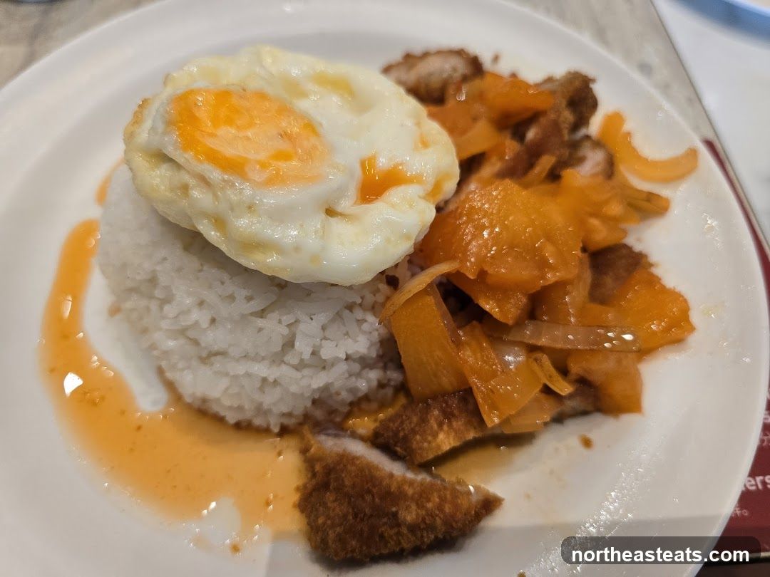 Fried Egg and Rice with Stir-fried Vegetables