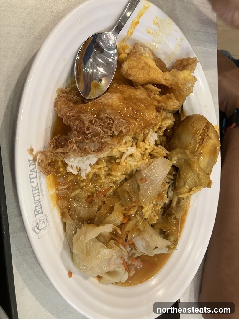 Curry Rice with Fried Egg and Chicken