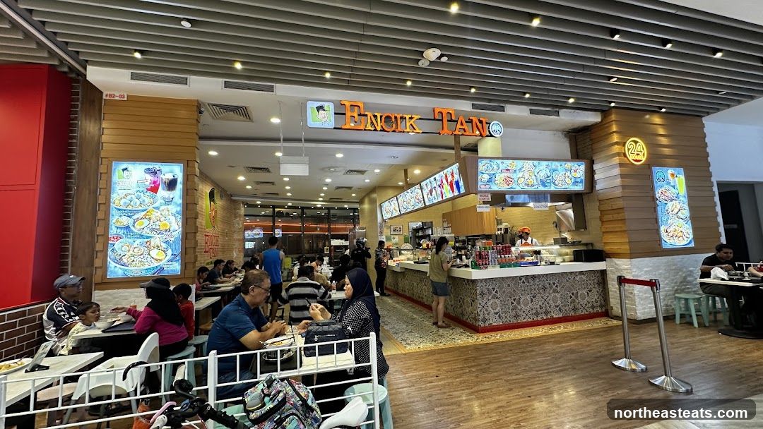 Food court stall with seating