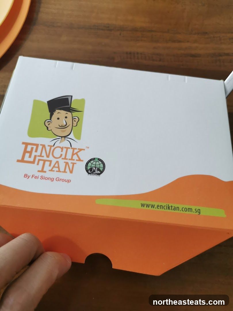 Food packaging with logo