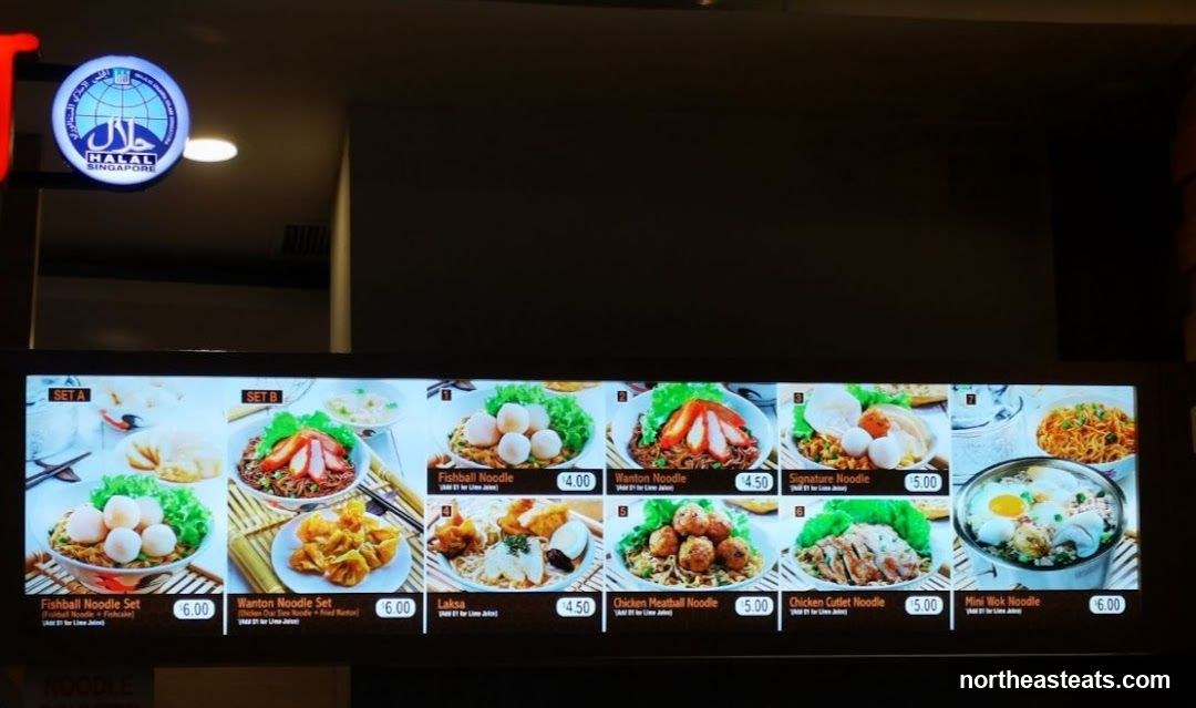 Noodle Menu