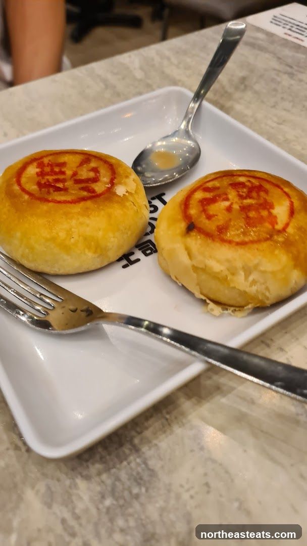 Two Pastries on a Plate