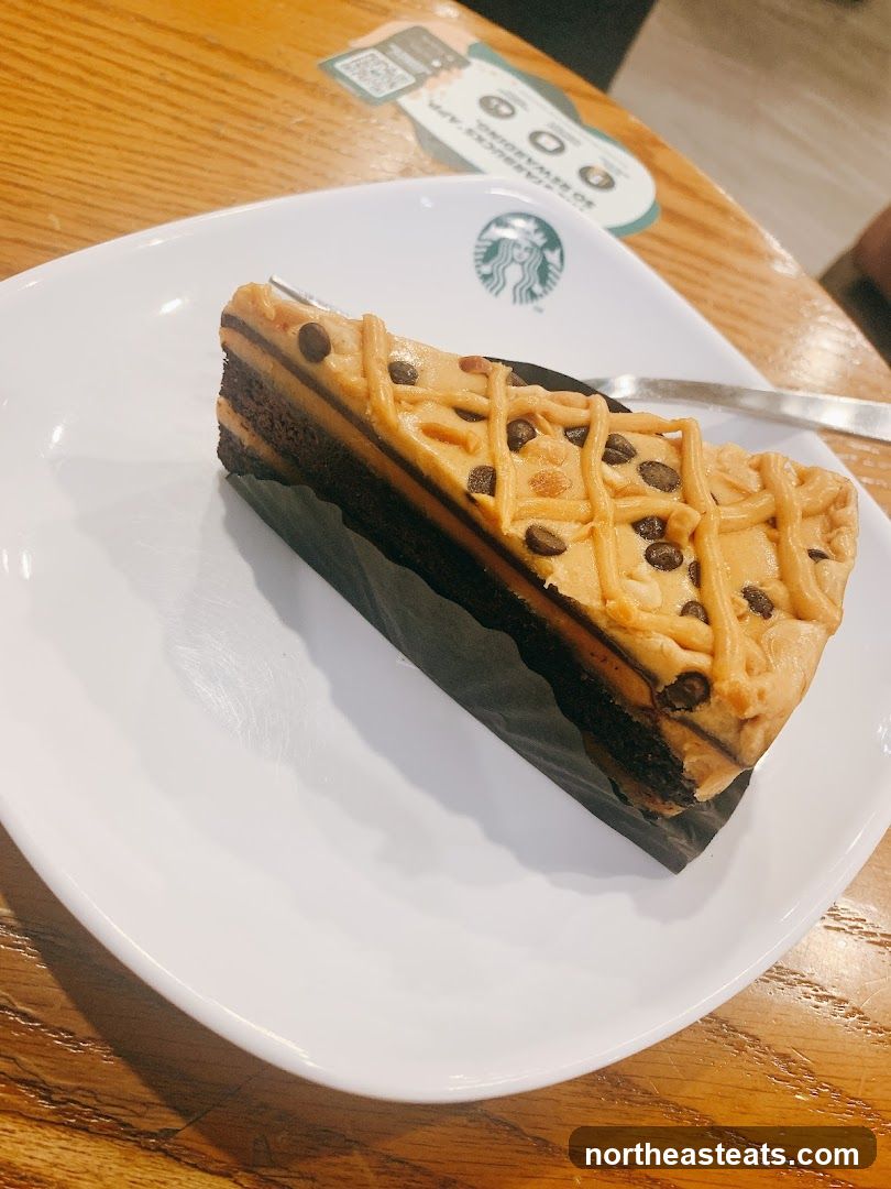 Slice of Chocolate Peanut Butter Cake
