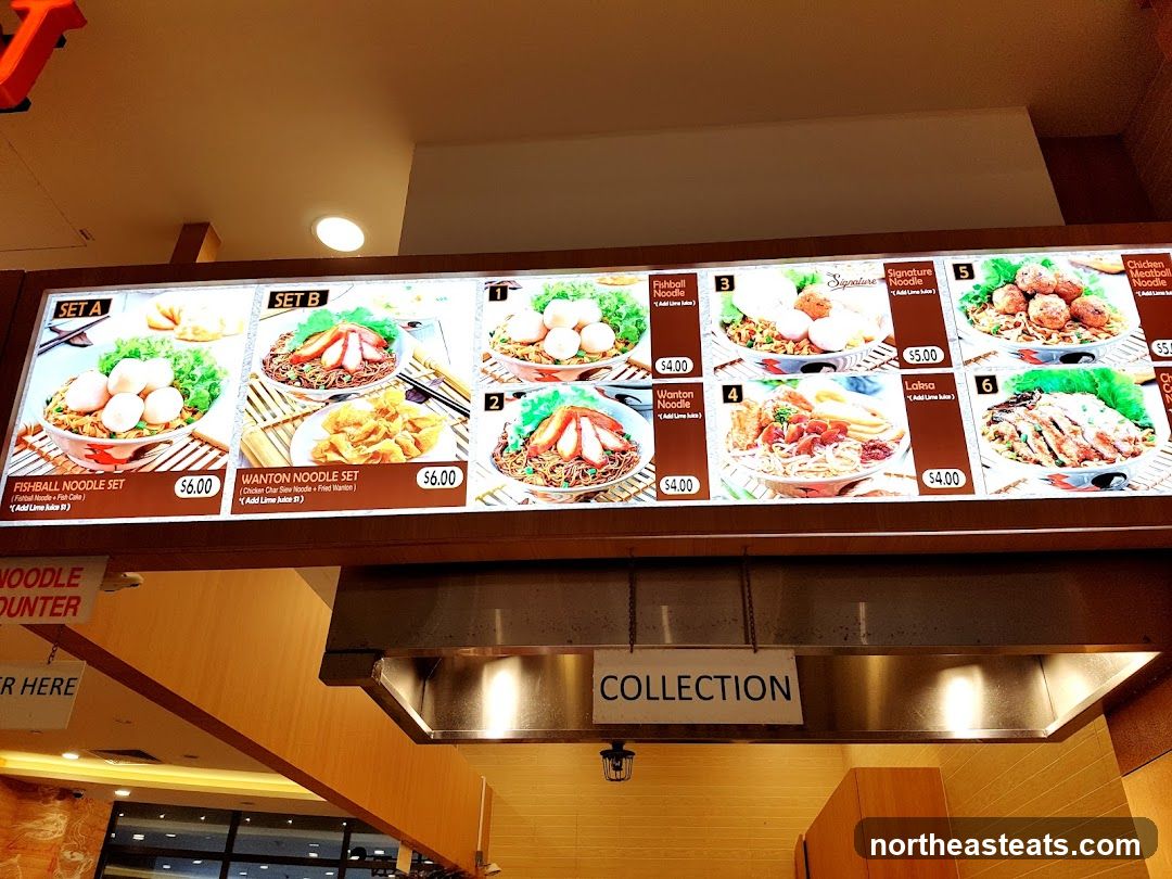 Noodle Menu