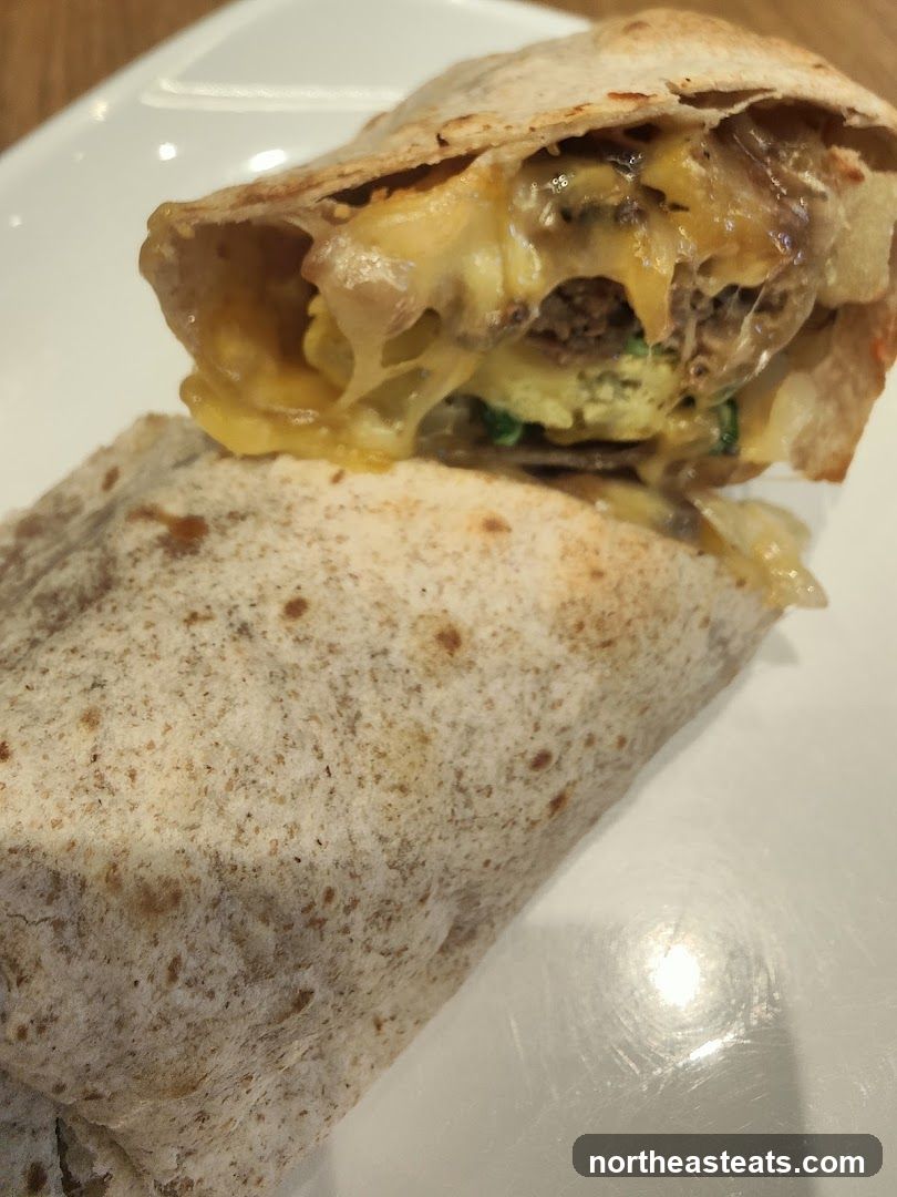 Cheesy Breakfast Burrito