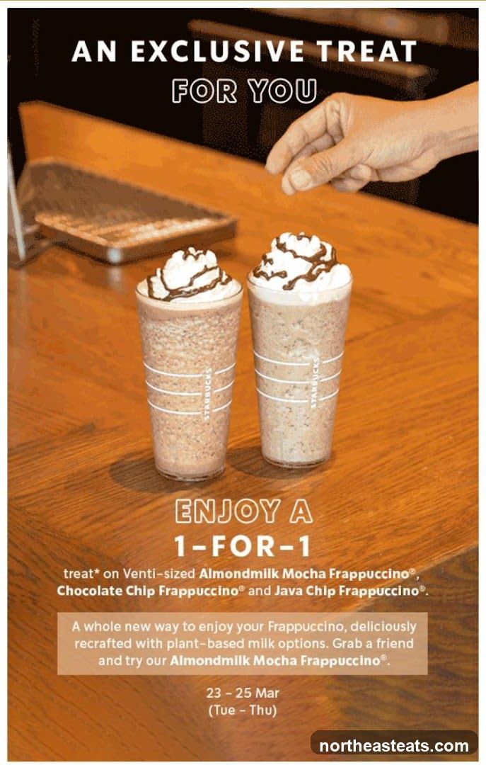 Starbucks 1-for-1 Frappuccino Promotion