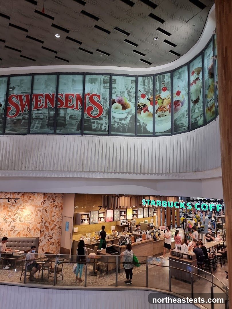 Starbucks and Swensen's