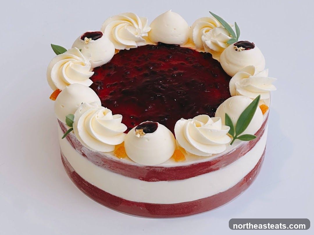 Red Velvet Cake with Berry Filling