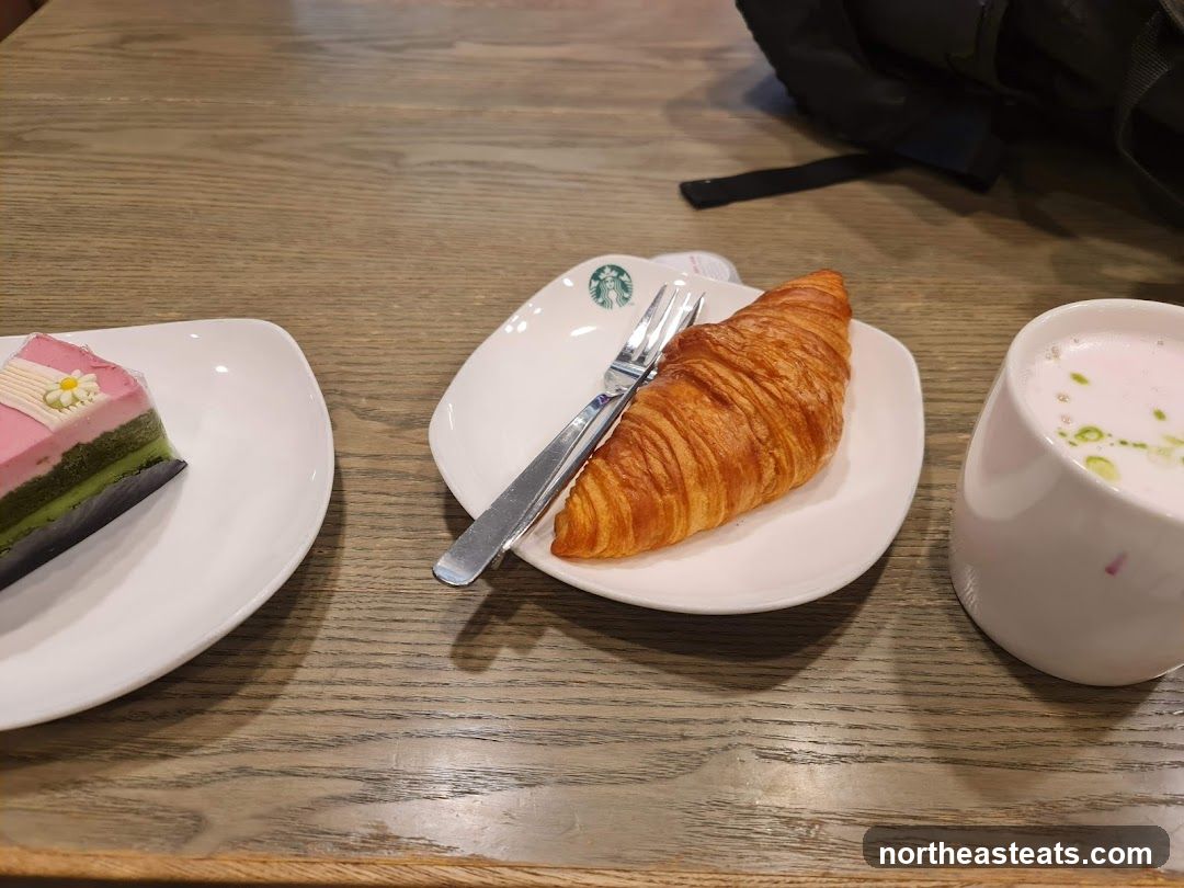 Croissant and Cake