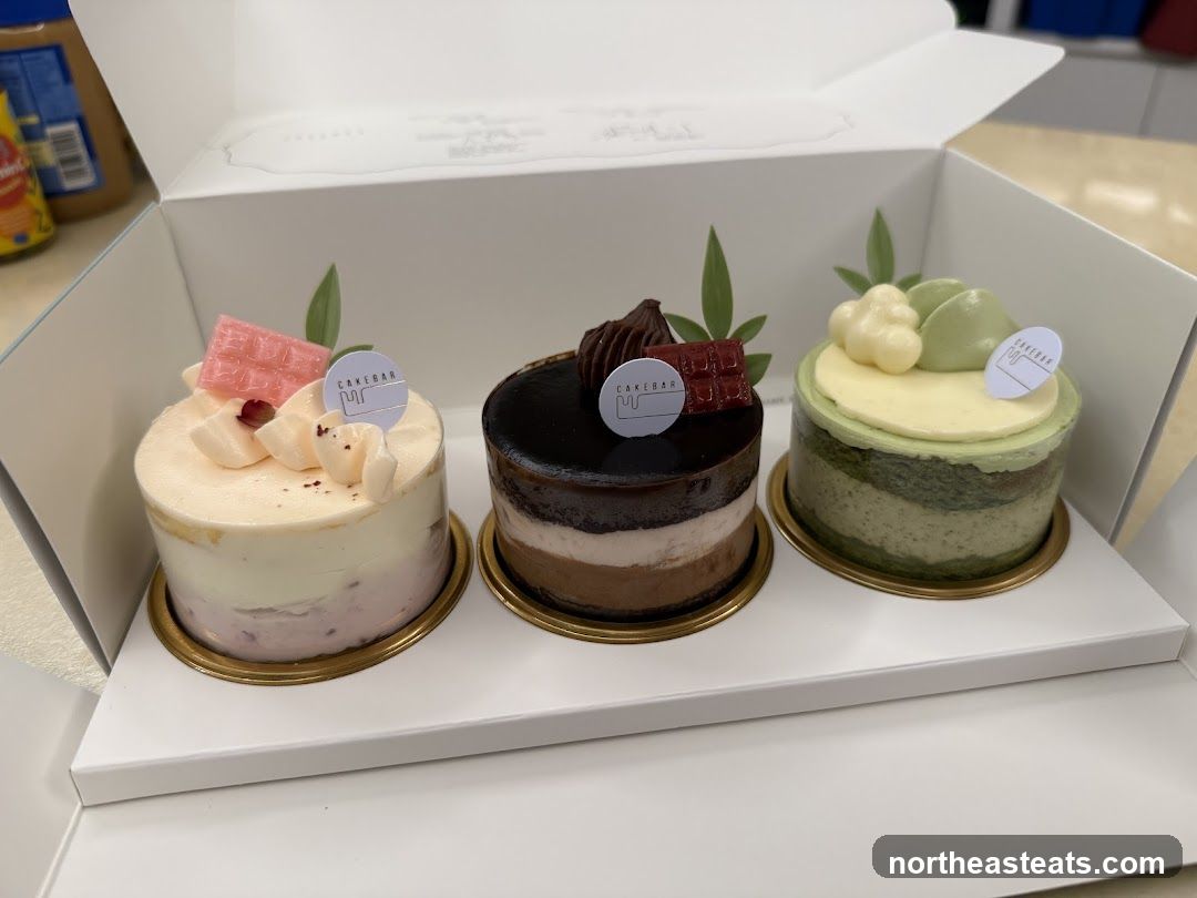Three Mini Cakes in a Box