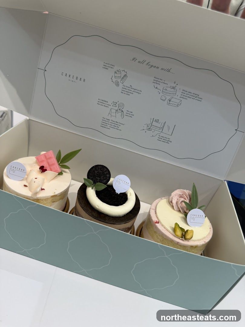 Three Mini Cakes in a Box