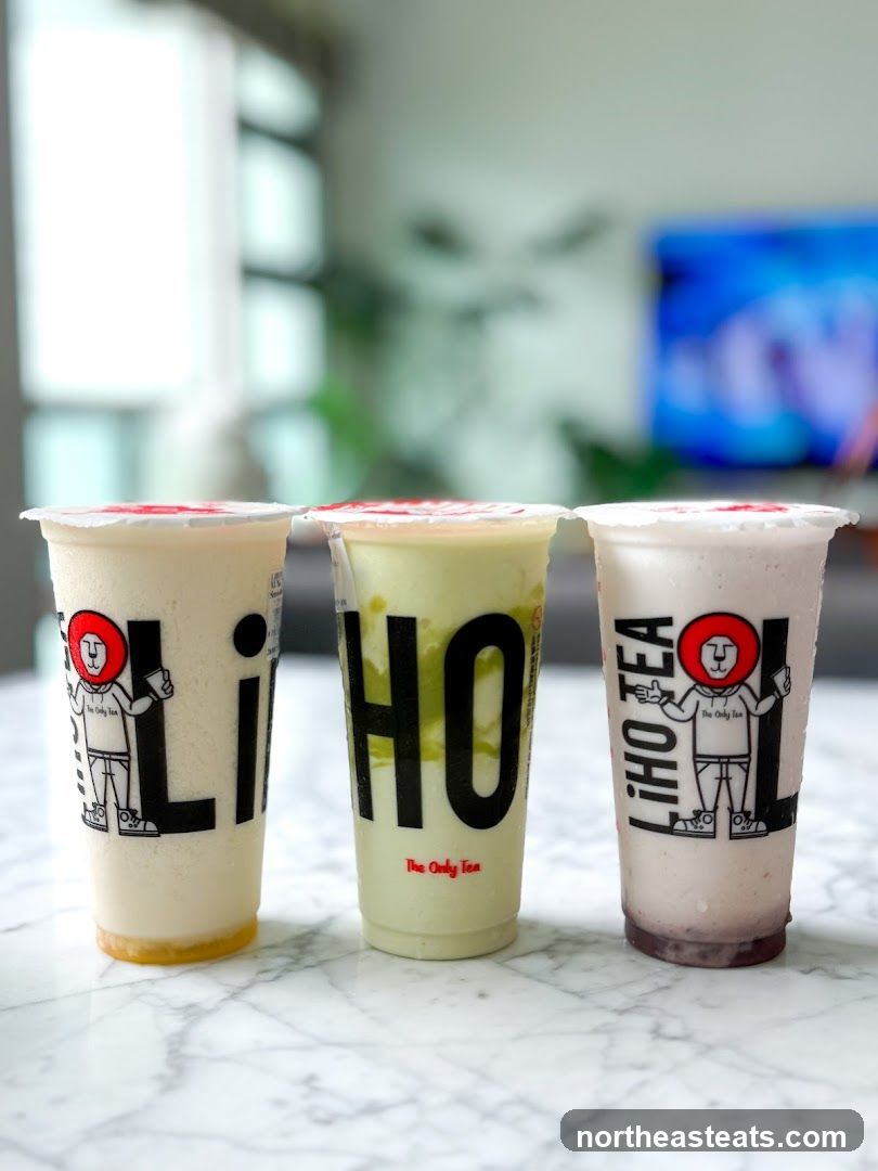 Three LiHO TEA Drinks