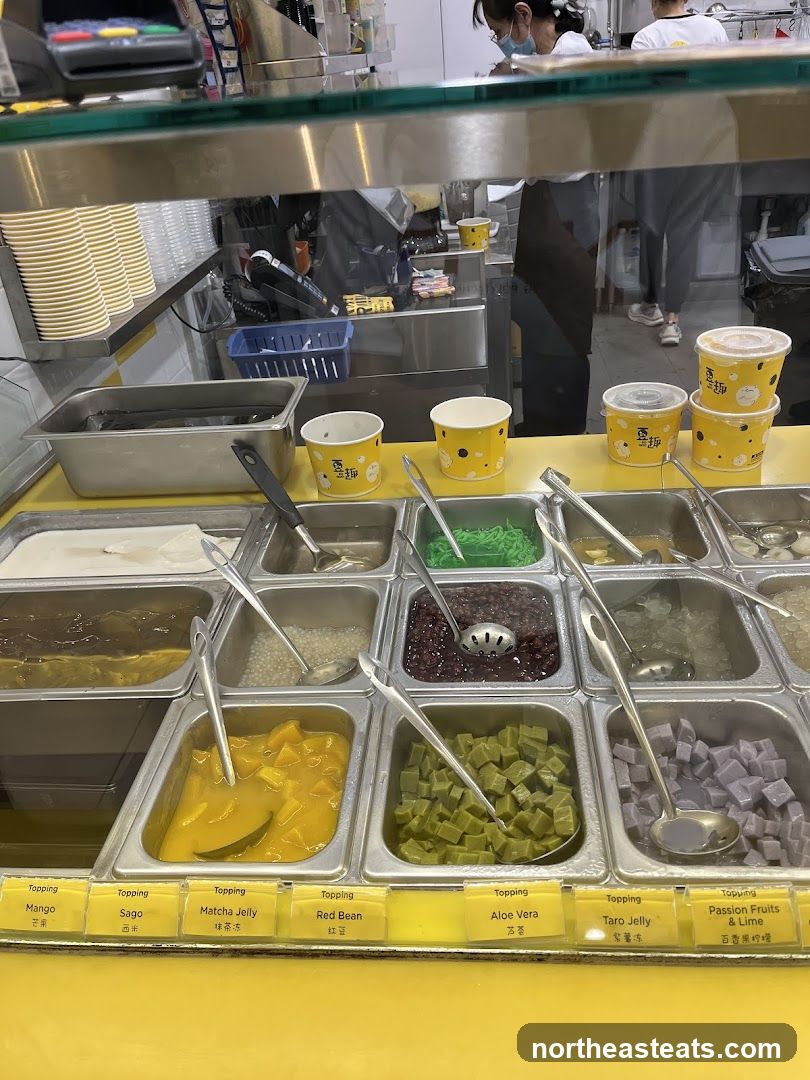 Dessert Toppings Display