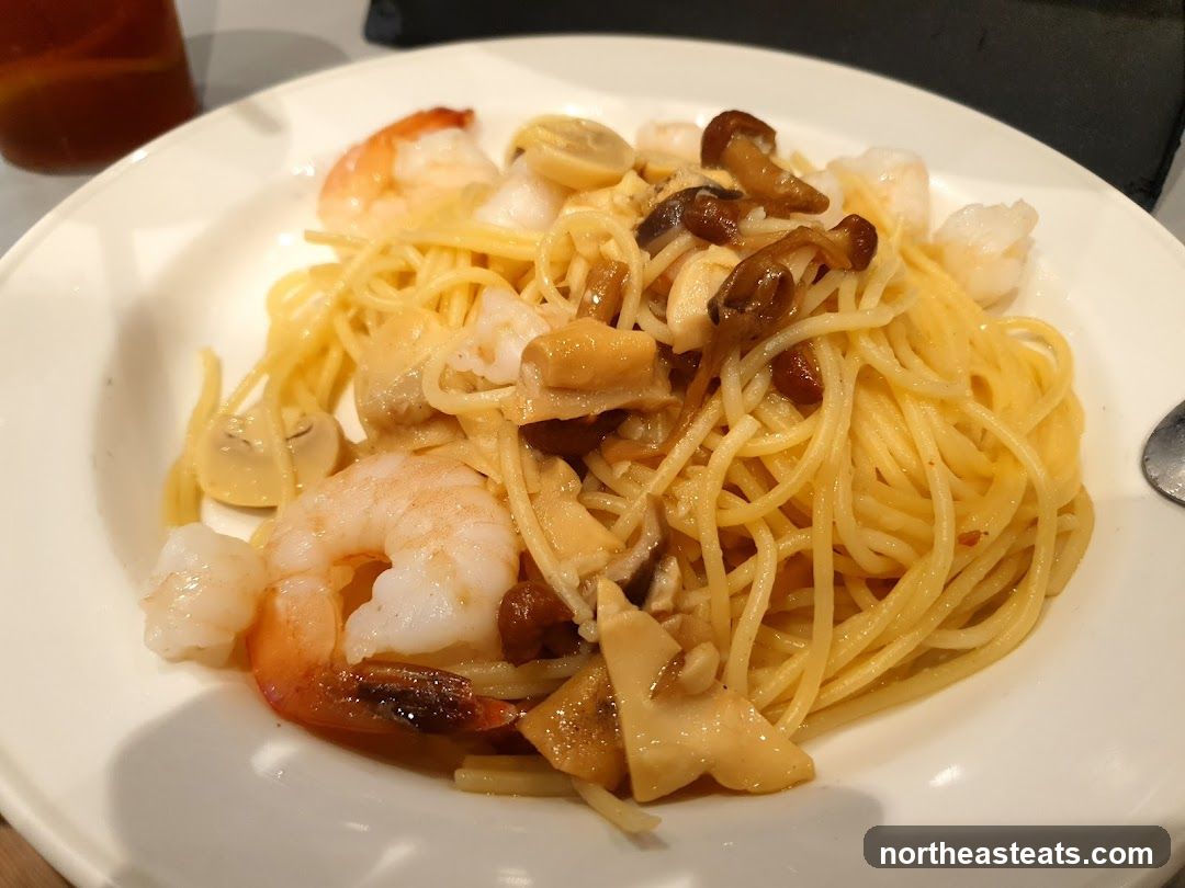 Shrimp and Mushroom Pasta